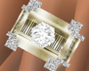 Gold N Diamond Ring (L)