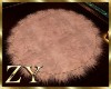 ZY; White Royal  Fur Rug
