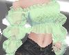 A~ Green Frilled Bodice