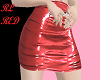 RL Red Leather Skirt