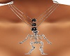 Skeleton Necklace Silver