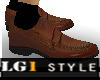 LG1 Brown Leather Shoes