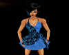 Blue Lace Party Dress