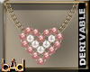 DRV Pearl Heart Necklace
