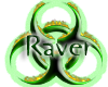 Raver sticker green