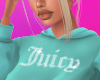♡ juicy hoodie | teal