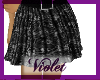(V) black lace skirt