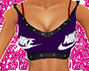 purple  sports bra