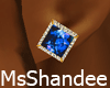 Blinger earrings blue M