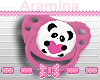 Pink panda pacifier