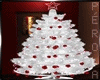White Red Christmas Tree