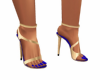 Shaz Gold/Blue Heels