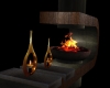 Cement Wood Fireplace