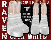 GOTH WHITE MONSTER BOOTS