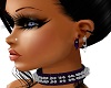 Spiked Earrings Purple