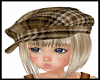 PLAID HAT BLOND HAIR