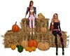 fall hay stack 2 poses