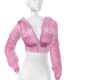 Pink Crop Hoodie