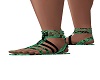 greenblack sandals