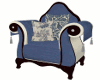 Blue Tower Couple Chair