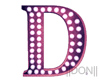 D Pink Letters Lamps