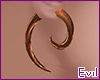 [EM] Wood Horn earring L
