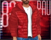 Red puffy coat