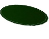 Round green rug