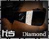 [HS] Diamond Glasses- BK