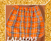 Orange Plaid Kids Skirt