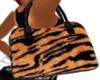Tiger print suede purse.
