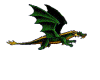 flying animated dragon