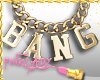<P>Gold BANG Necklace