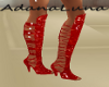 Charm boots red black