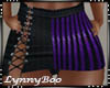 *Roxi Purple Blk Skirt