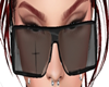 black square glasses