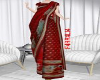 Red sari shiny