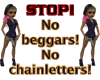 No beggars
