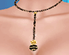 Necklace Gold Black