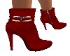 ANKLE SILVER/RED BOOTS