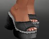 SM Black Denim Shoes