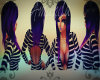 -B- Black & Purple Tips