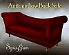 Antq Lowback Sofa Red
