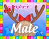 !L Bow Antlers Der Male
