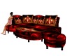 Red Romance Couch