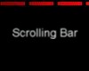 Scrolling red bar on blk