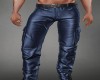 SM Blue Leather Pants