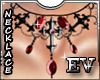 EV Gothic Necklace Ruby