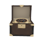 Trunk Table Clock Brown