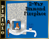 2-Way Diamond Fireplace